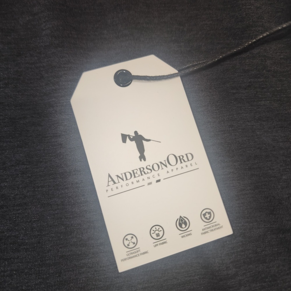 AndersonOrd Solution Bomber Jacket Mens M Black Heather Full Zip Performance - Picture 5 of 9